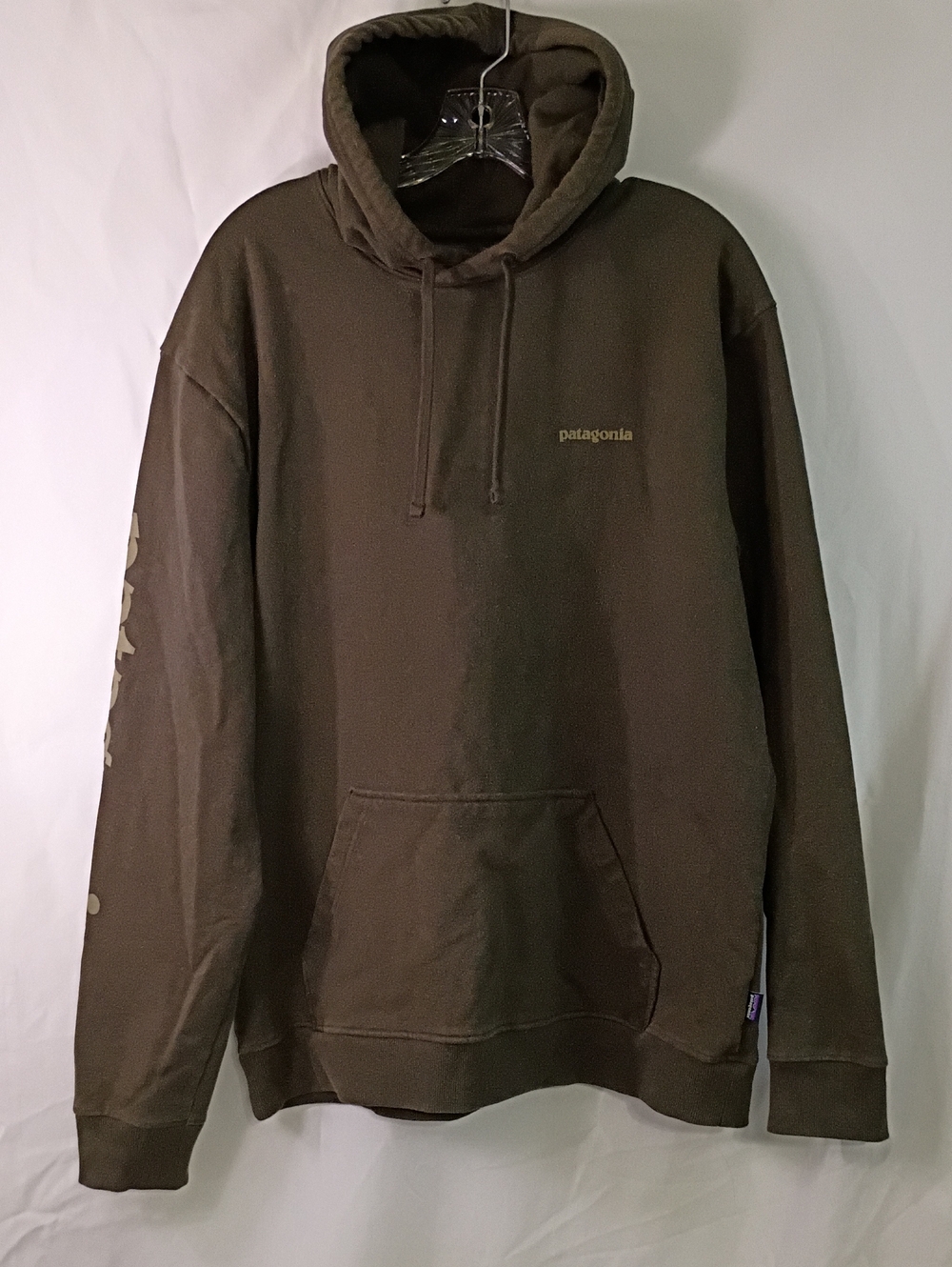 Patagonia Olive/Brown Pullover Hoodie